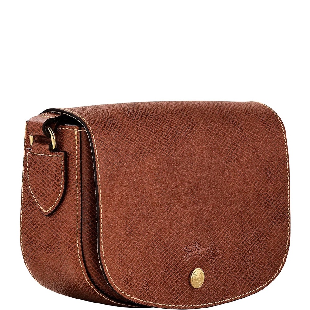 Longchamp Épure Small Leather Crossbody Bag - Brown - Picture 2 of 13
